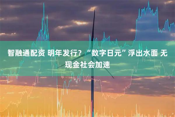 智融通配资 明年发行？“数字日元”浮出水面 无现金社会加速