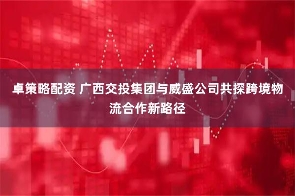 卓策略配资 广西交投集团与威盛公司共探跨境物流合作新路径